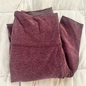 Beyond yoga full length space dye purple heathered leggings